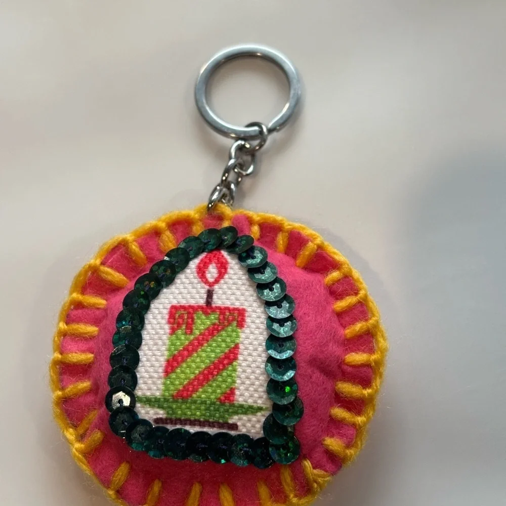 Colorful Candle Keychain